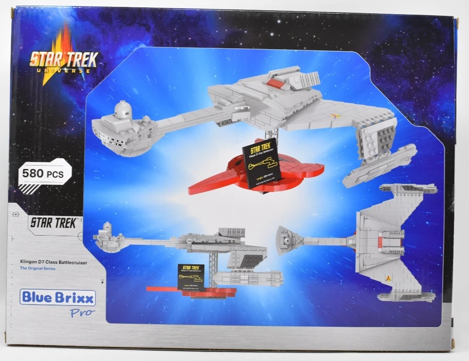 Blue Brixx Pro - Star Trek Klingon D7 Class Battlecruiser. 104571. 580 pcs - NEW - Image 2 of 3