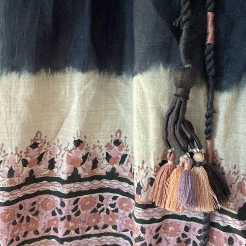 ULLA JOHNSON Beverly Midikleid indisch Blumen Baumwolle Voile Gr. 4 S Indigo Boho - Bild 6 von 13