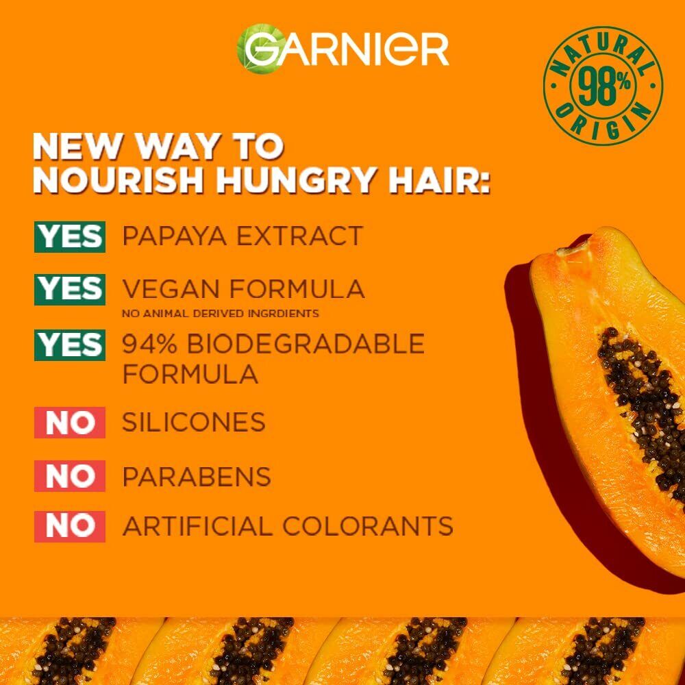 Garnier Fructis Hair Food Papaya Hair Mask 390 ml Hair Care Hair Cleanser |  eBay