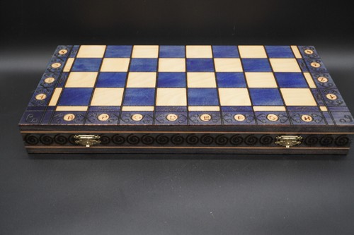 Ambassador Schachspiel blau, Schach, Schachkassette