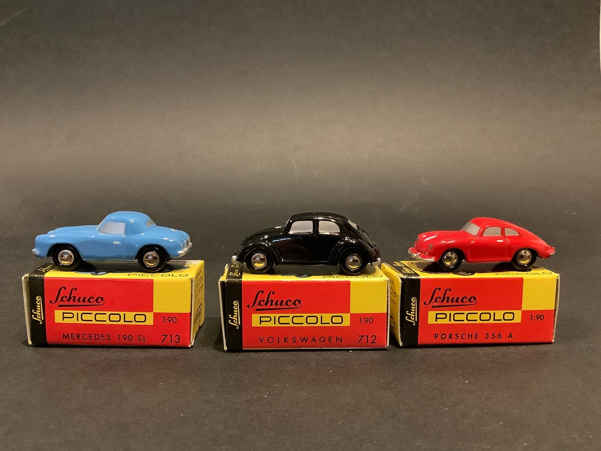 ✓Schuco Piccolo 1:90 01235 Geschenk Set Mercedes Käfer Porsche