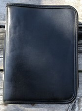 Vintage Leather 5 Ring Binder Memo Monthly Planner Organizer Koloman Handler 90  