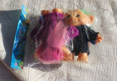 Two In Org Packaging 4 '' Dressed Troll Dolls
