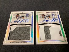 2014 Leaf Perfect Game Ashe Russell SILVER HOLO PATCH AUTOS(2) #2/5 & #4/5 