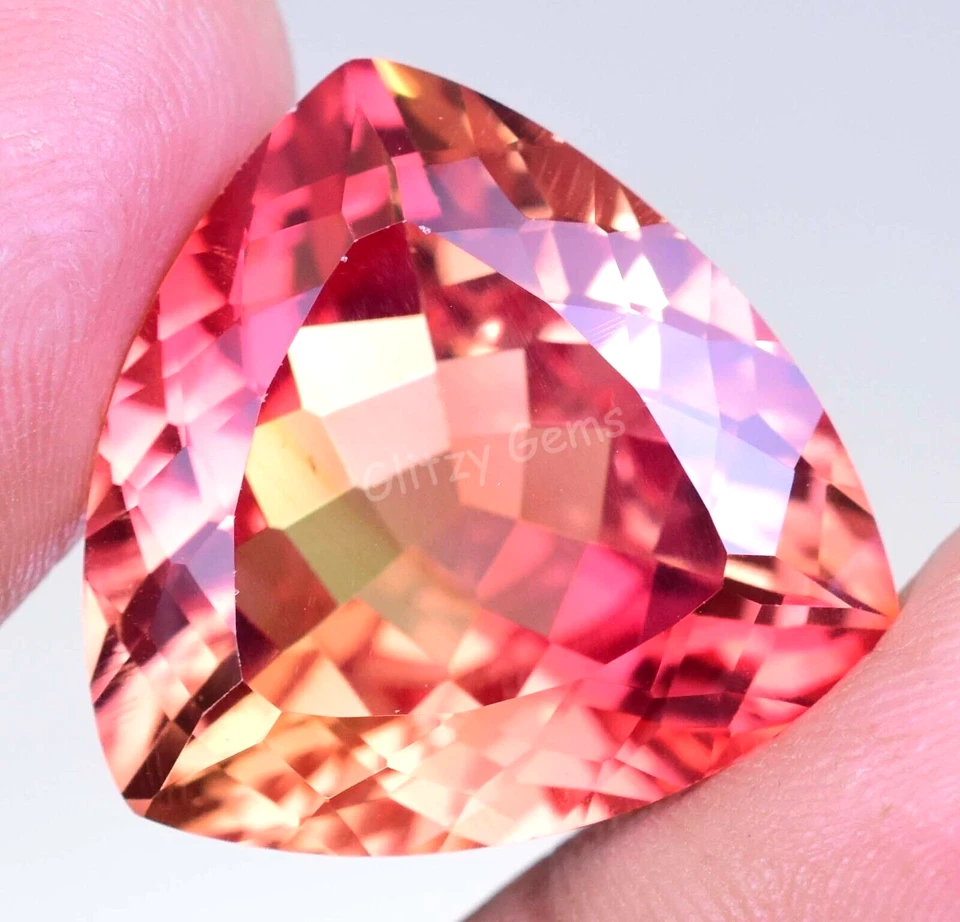 Zafiro pitambari bicolor natural 36,20 quilates billones de piedras preciosas sueltas certificadas SI Foto 4 de 4