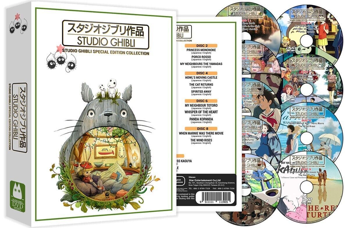 Studio Ghibli: Special Edition Collection 25 Movies ( DVD, 9-Disc Box Set) New 9511111113905 | eBay Studio Ghibli: Special Edition Collection 25 Movies ( DVD, 9-Disc Box Set) New 9511111113905 | eBay