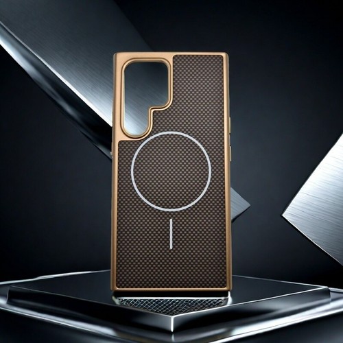 For Samsung Gakaxy S25 S23 Ultra S24 FE Carbon Fiber Magnetic Case Back PC Cover - Picture 6 of 18