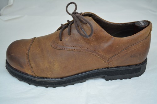 Mens KEEN The 59 Oxford Brown Leather Lace Up Shoes Size 9.5 - Picture 2 of 9