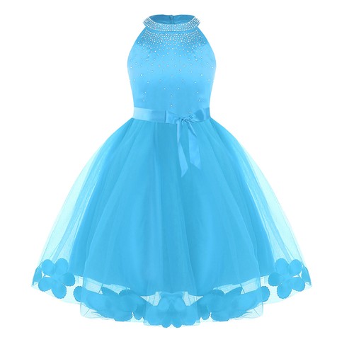Girls Dress Summer Holiday Tulle Dress Easter Ceremony Princess Dress Prom Ball - Picture 58 of 66