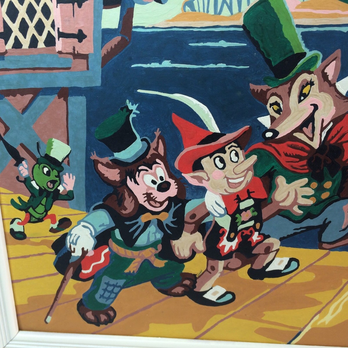 Vintage PBN, Rare PLEASURE ISLAND! 1950's Paint By Number Disney's