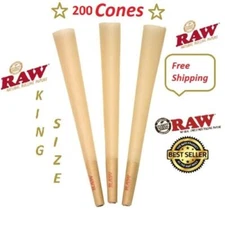Authentic Raw King Size pre rolled Cone 50 / 100 / 150 / 200 Cones