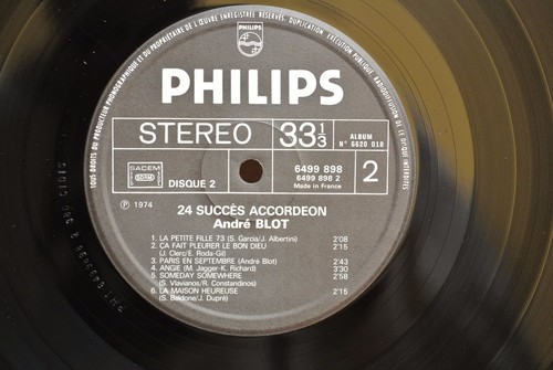 ANDRE BLOT -24 SUCCES ACCORDEON- 2 X LP 1974 FRENCH LP - Picture 8 of 8