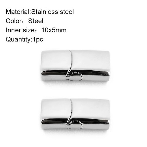 Magnetic Clasps Bracelets Connector End Clasp Flat Leather Cord Buckle 1-10Pcs - Picture 13 of 31
