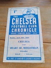 Chelsea v Hearts 26th April 1948 Friendly Match Heart Of Midlothian (2)