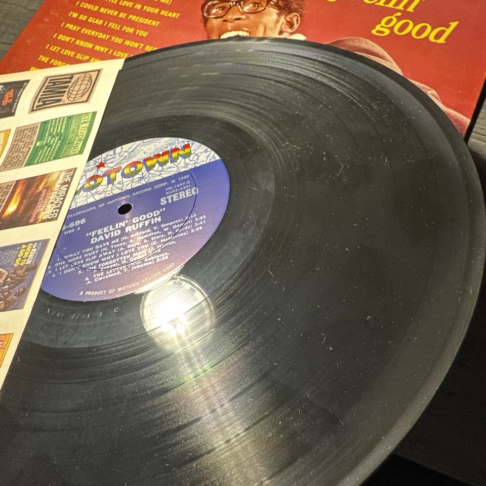 RARE LP VINYL ALBUM: David Ruffin- Feelin' Good Some Discoloration on ...