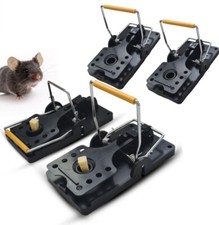 Large 4Pack Rat Traps That Kill Instantly Rodent Snap Trap Catcher Rat Killer