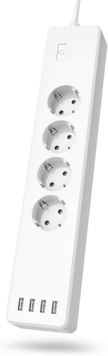 Regleta de enchufes WiFi Hama 4 velocidades 1,7 m conmutable individualmente + aplicación Wifi USB-A de 4 vías - Imagen 9 de 11