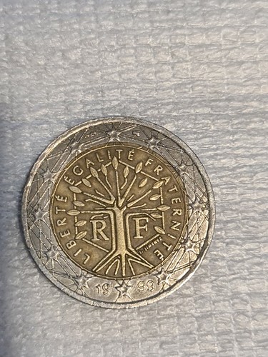2 Euro-Münze 1999 Frankreich France Liberte Egalite Fraternite