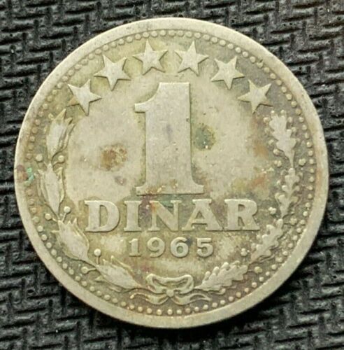 1965 Yugoslavia 1 Dinar Coin #B1002