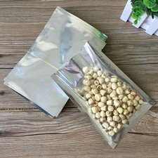 Clear Silver Heat Seal Aluminum Packaging Foil Bags Food Storage Vacuum Pouches