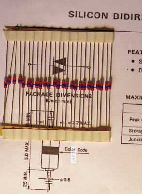 DIAC -10x original NEC N 413-T2 Calss M, Triggerdioden