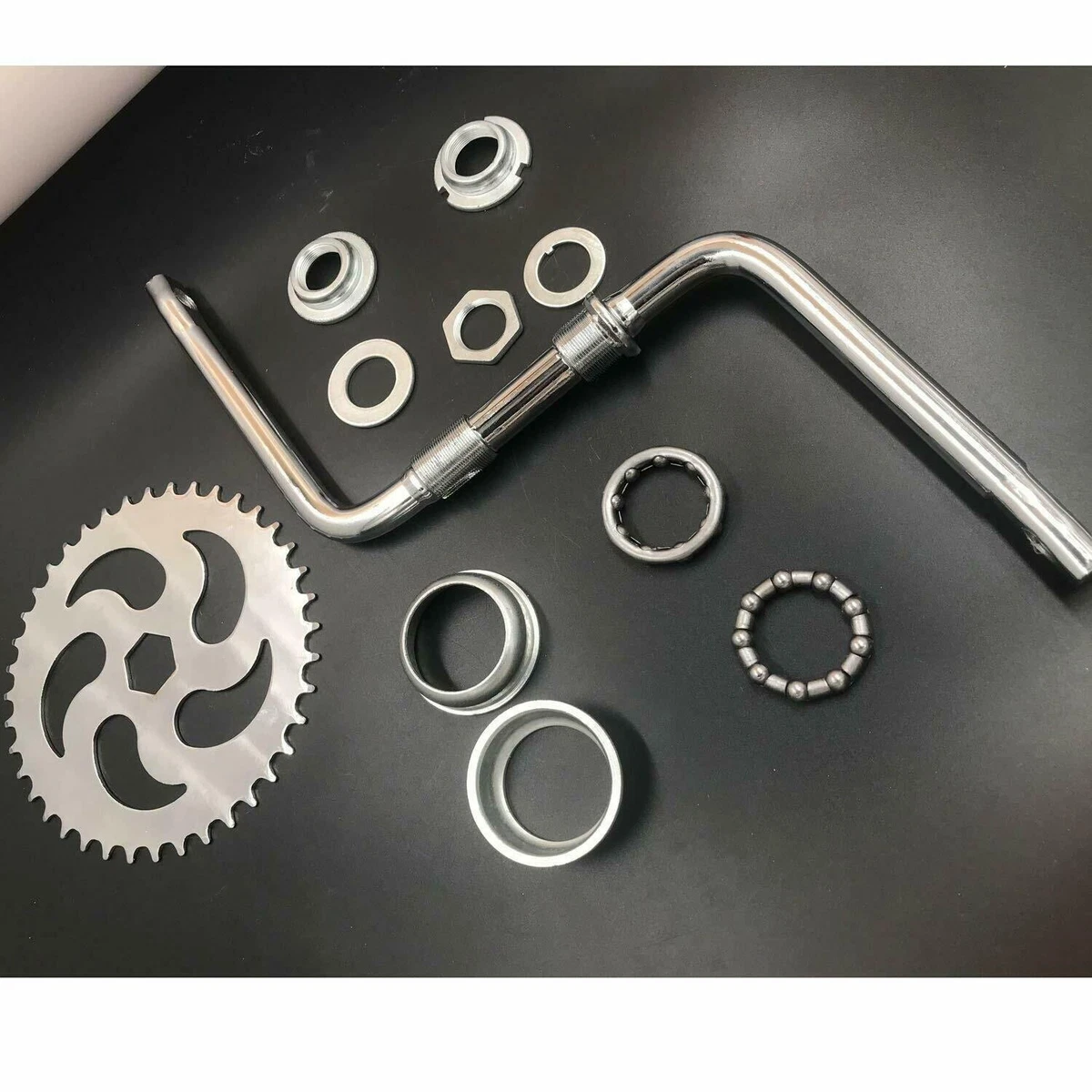 CDHPOWER 2 Cup Wide Pedal Crank Kit One Piece Crank for 2 Stroke
