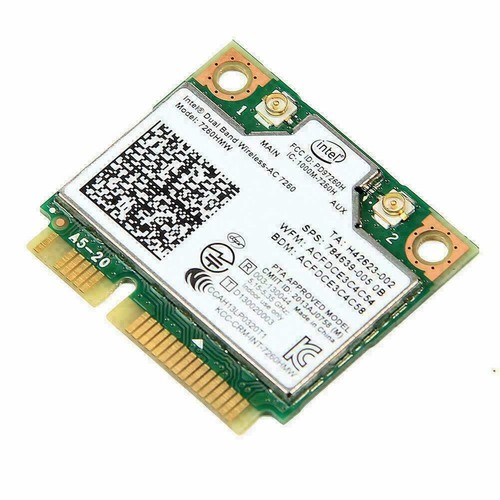 Intel Wireless-AC 7260HMW Network Card Half Mini PCIe Card Wifi Wares H3C7 W1T1 - Bild 11 von 11