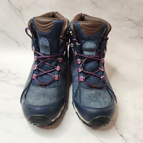Oboz Sapphire Mid Waterproof Hiking Boots Waterproof Leather Blue Women's 8.5 - Picture 4 of 10