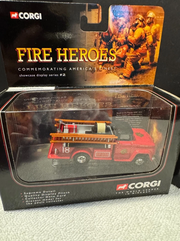 Corgi Fire Heroes Lot of 4 Ford Pumper Trucks New in Box x4 - Image 2 of 4