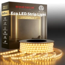 LED Strip Light Easy Connectable, 2800K Warm White, Cold Resistant Weatherpro...
