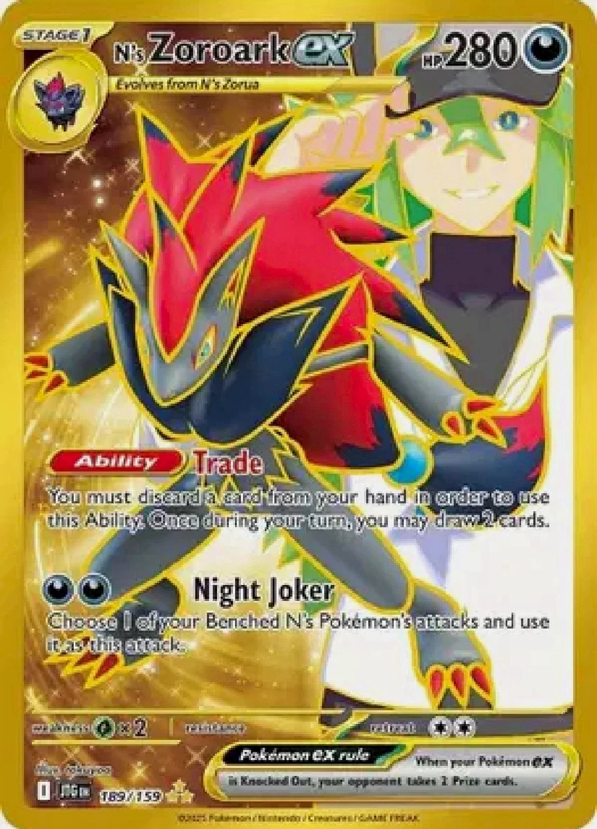 25+ N's Zoroark Ex 189/159 Sv09: Journey Together for sale