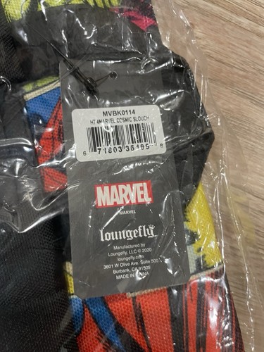 Loungefly 14" x 10" Disney Marvel Comics Slouch Backpack (New with Tags) - Picture 4 of 4