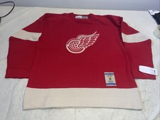 Nwt 1935 Detroit Red Wings Ccm Sweater Jersey Mens Large Vintage Red Sewn Crest