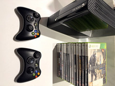 Microsoft Xbox 360 E 20GB Console Bundle w/ 2 Controllers & 14 Games!