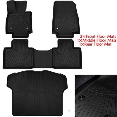 Fits 2023-2024 Lexus RX350 Floor/Trunk Mat All Weather TPE 3D Rear Cargo Carpet
