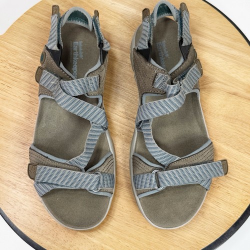 Sandalias de senderismo Timberland Earthkeepers Jordan Pond con tiras azules grises 8,5 para mujer - Imagen 9 de 12