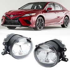 PAIR LED Front Bumper Fog Light Lamp For Toyota Camry  2018 2019 2020-2023 2024
