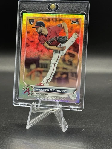 2022 Spencer Strider RC Topps Series Two Rainbow Foil