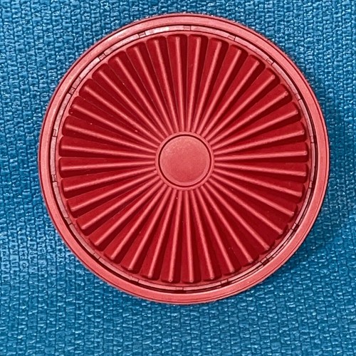 Vintage Tupperware Starburst Deckel Ersatz rot 812 5" Deckel - Bild 2 von 3