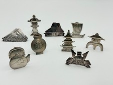Japanese Sterling 950 Silver Vintage Place Ca...