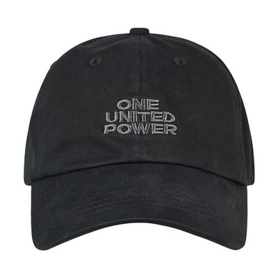 1UP - One United Power 6 Panel Cap Black Strap Back Mütze