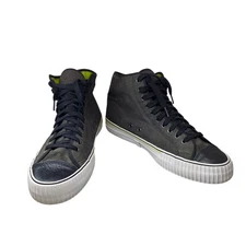 PF Flyers Center Hi Sandlot High Top Black Canvas Mens Sz 13 Shoes Rigid Wedge