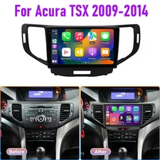 6+128GB Car Radio For Acura TSX 2009-2014 CarPlay GPS BT Head Unit + Outer Frame