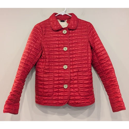 Giacca imbottita trapuntata rossa Kate Spade taglia S