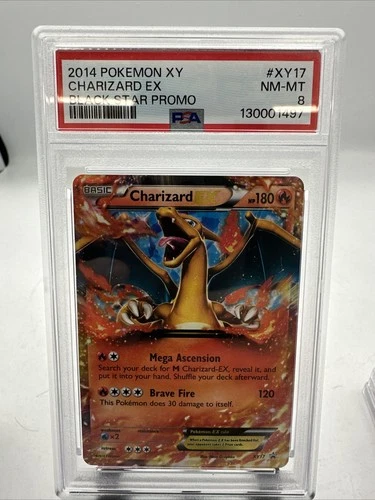 2014 POKEMON XY BLACK STAR PROMO CHARIZARD EX #XY17 PSA 8 NM #115718431