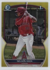 2023 Bowman Chrome Prospects Yellow Refractor 26/75 Nelson Rada #BCP-132 11if