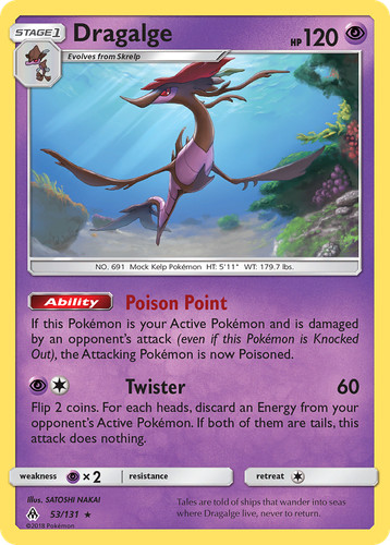Dragalge 53/131 - Forbidden Light - Pokemon TCG - NM