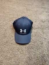 NWT Under Armour Boys Baseball Cap Gray Logo Youth Adjustable Hat New