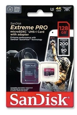 SanDisk Extreme Pro 128GB microSDHC microSDXC LOT