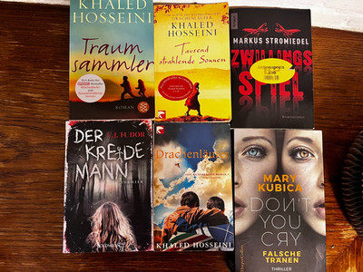 Bücherpaket 6 Romane Khaled Hosseini, N.K. Doran, Mary Kubica, Markus Stromheide